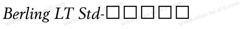 Berling LT Std字体转换